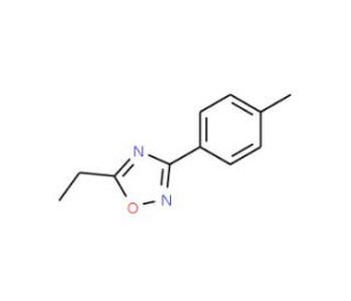 5-Ethyl-3-p-tolyl-1,2,4-oxadiazole (CAS 81386-31-4) - chemical structure image