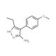5-Ethyl-4-(4-methoxy-phenyl)-2H-pyrazol-3-ylamine - chemical structure image