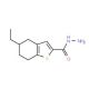5-ethyl-4,5,6,7-tetrahydro-1-benzothiophene-2-carbohydrazide - chemical structure image