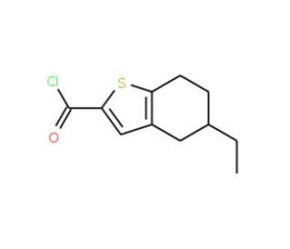 5-ethyl-4,5,6,7-tetrahydro-1-benzothiophene-2-carbonyl chloride - chemical structure image