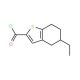 5-ethyl-4,5,6,7-tetrahydro-1-benzothiophene-2-carbonyl chloride - chemical structure image