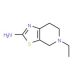 5-Ethyl-4,5,6,7-tetrahydro-thiazolo[5,4-c]pyridin-2-ylamine (CAS 17899-49-9) - chemical structure image
