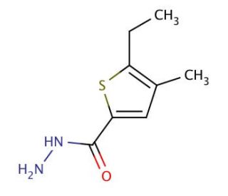 5-ethyl-4-methylthiophene-2-carbohydrazide - chemical structure image
