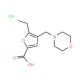 5-Ethyl-4-morpholin-4-ylmethyl-furan-2-carboxylic acid hydrochloride - chemical structure image