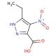 5-ethyl-4-nitro-1H-pyrazole-3-carboxylic acid - chemical structure image