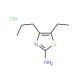 5-Ethyl-4-propyl-thiazol-2-ylamine hydrochloride - chemical structure image