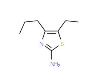 5-Ethyl-4-propyl-thiazol-2-ylamine - chemical structure image