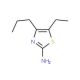 5-Ethyl-4-propyl-thiazol-2-ylamine - chemical structure image