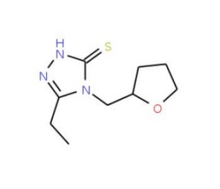 5-Ethyl-4-(tetrahydrofuran-2-ylmethyl)-4H-1,2,4-triazole-3-thiol - chemical structure image