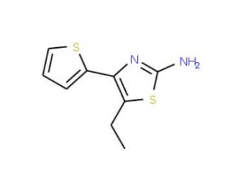 5-Ethyl-4-thiophen-2-yl-thiazol-2-ylamine - chemical structure image
