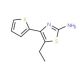 5-Ethyl-4-thiophen-2-yl-thiazol-2-ylamine - chemical structure image