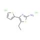 5-Ethyl-4-thiophen-2-yl-thiazol-2-ylaminedihydrochloride - chemical structure image