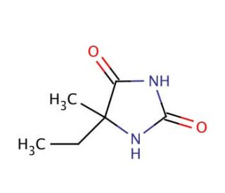5-Ethyl-5-methylhydantoin (CAS 16820-12-5) - chemical structure image