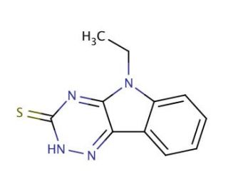 5-ethyl-5H-[1,2,4]triazino[5,6-b]indole-3-thiol (CAS 36047-55-9) - chemical structure image