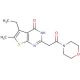 5-ethyl-6-methyl-2-(2-morpholin-4-yl-2-oxoethyl)thieno[2,3-d]pyrimidin-4(3H)-one - chemical structure image