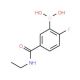 5-(Ethylcarbamoyl)-2-fluorobenzeneboronic acid (CAS 874289-45-9) - chemical structure image