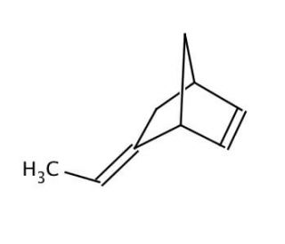 5-Ethylidene-2-norbornene, mixture of endo and exo (CAS 16219-75-3) - chemical structure image