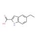 5-Ethylindole-2-carboxylic acid (CAS 37033-93-5) - chemical structure image