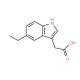 5-Ethylindole-3-acetic acid (CAS 52531-12-1) - chemical structure image