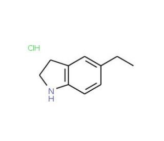 5-ethylindoline hydrochloride - chemical structure image