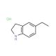 5-ethylindoline hydrochloride - chemical structure image