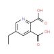 5-Ethylpyridine-2,3-dicarboxylic acid (CAS 102268-15-5) - chemical structure image