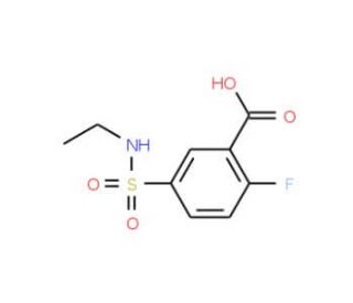 5-(ethylsulfamoyl)-2-fluorobenzoic acid - chemical structure image