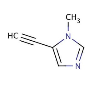 5-Ethynyl-1-methyl-1H-imidazole (CAS 71759-92-7) - chemical structure image