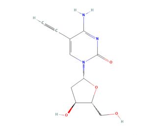 5-Ethynyl-2&prime;-deoxycytidine (CAS 69075-47-4) - chemical structure image