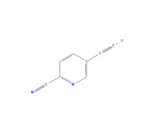 5-Ethynylpyridine-2-carbonitrile (CAS 1211584-19-8) - chemical structure image