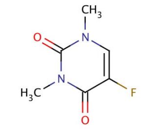 5-Fluoro-1,3-dimethyluracil (CAS 3013-92-1) - chemical structure image