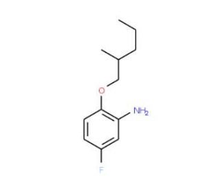 5-Fluoro-2-[(2-methylpentyl)oxy]aniline - chemical structure image