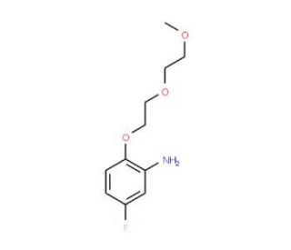 5-Fluoro-2-[2-(2-methoxyethoxy)ethoxy]aniline - chemical structure image