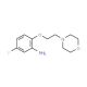 5-Fluoro-2-[2-(4-morpholinyl)ethoxy]phenylamine (CAS 937596-93-5) - chemical structure image
