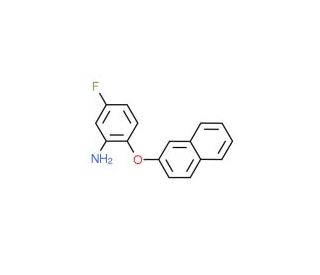 5-Fluoro-2-(2-naphthyloxy)aniline - chemical structure image