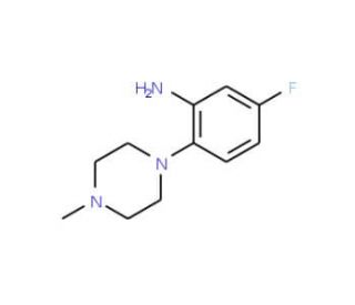 5-Fluoro-2-(4-methyl-piperazin-1-yl)-phenylamine - chemical structure image
