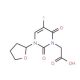 (5-fluoro-2,6-dioxo-3-tetrahydrofuran-2-yl-3,6-dihydropyrimidin-1(2H)-yl)acetic acid - chemical structure image