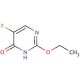 5-Fluoro-2-ethoxy-4(1H)pyrimidinone (CAS 56177-80-1) - chemical structure image