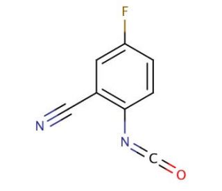 5-fluoro-2-isocyanatobenzonitrile - chemical structure image