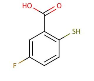5-Fluoro-2-mercaptobenzoic acid (CAS 120121-07-5) - chemical structure image