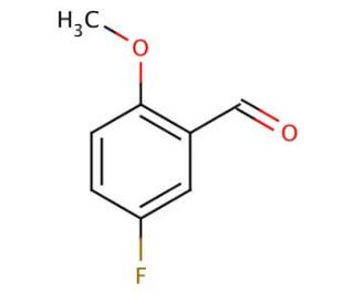 5-Fluoro-2-methoxybenzaldehyde (CAS 19415-51-1) - chemical structure image