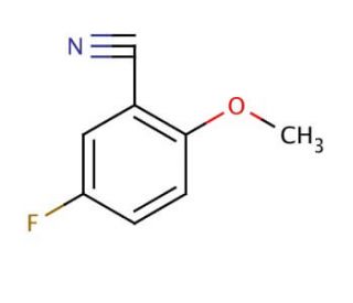 5-Fluoro-2-methoxybenzonitrile (CAS 189628-38-4) - chemical structure image