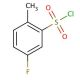 5-Fluoro-2-methylbenzenesulfonyl chloride (CAS 445-05-6) - chemical structure image
