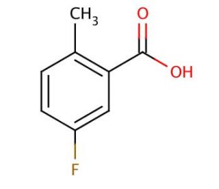 5-Fluoro-2-methylbenzoic acid (CAS 33184-16-6) - chemical structure image