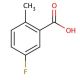 5-Fluoro-2-methylbenzoic acid (CAS 33184-16-6) - chemical structure image