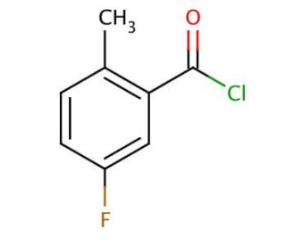 5-Fluoro-2-methylbenzoyl chloride (CAS 21900-39-0) - chemical structure image
