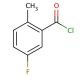 5-Fluoro-2-methylbenzoyl chloride (CAS 21900-39-0) - chemical structure image