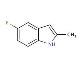 5-Fluoro-2-methylindole (CAS 399-72-4) - chemical structure image