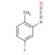5-Fluoro-2-methylphenyl isocyanate (CAS 67191-93-9) - chemical structure image
