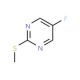 5-Fluoro-2-(methylthio)pyrimidine (CAS 6090-37-5) - chemical structure image